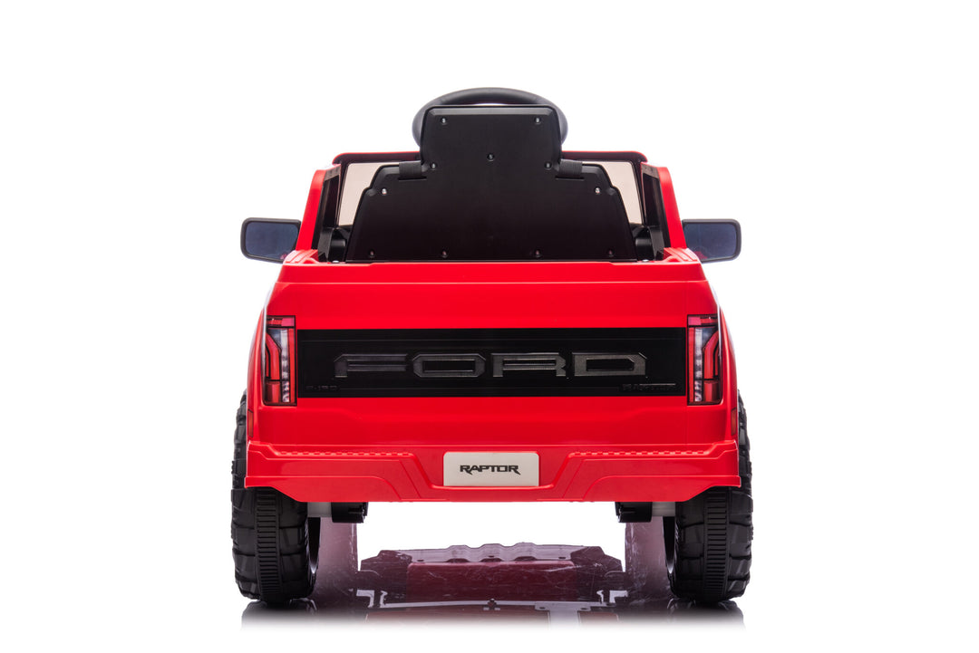 Elektrische kinderauto Ford Raptor 1-persoons 12 volt rood