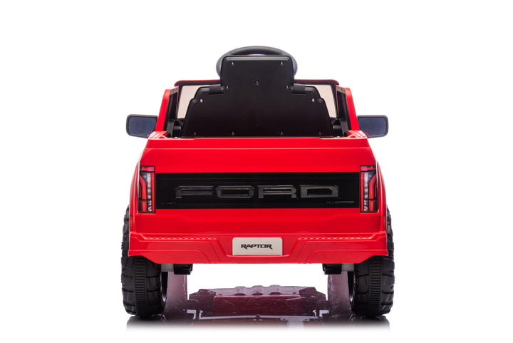Elektrische kinderauto Ford Raptor 1-persoons 12 volt rood