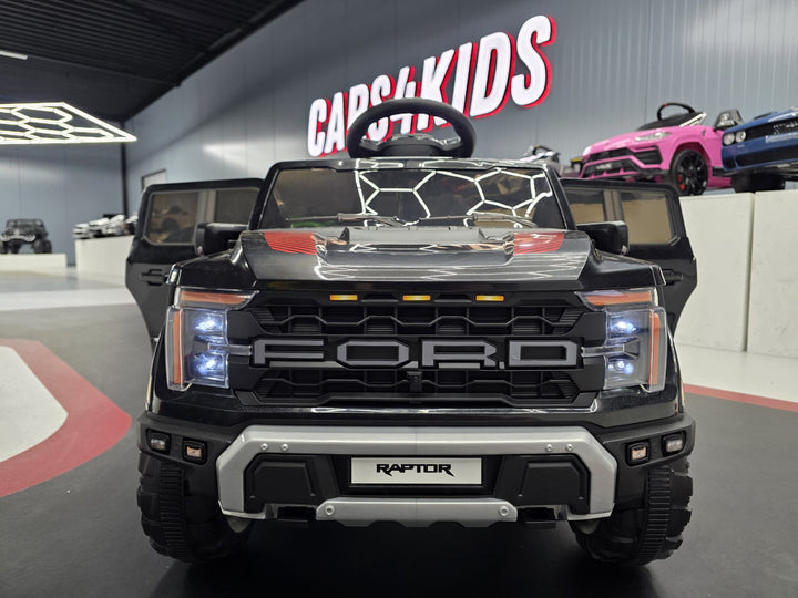 Ford Raptor 1-persoons 12-volt zwarte kinderauto