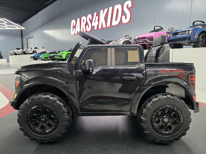 Ford Raptor 1-persoons 12-volt zwarte kinderauto