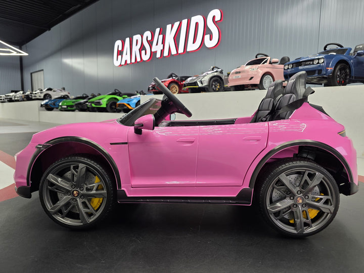 Kinderauto Porsche Taycan 2 personen 24 volt roze