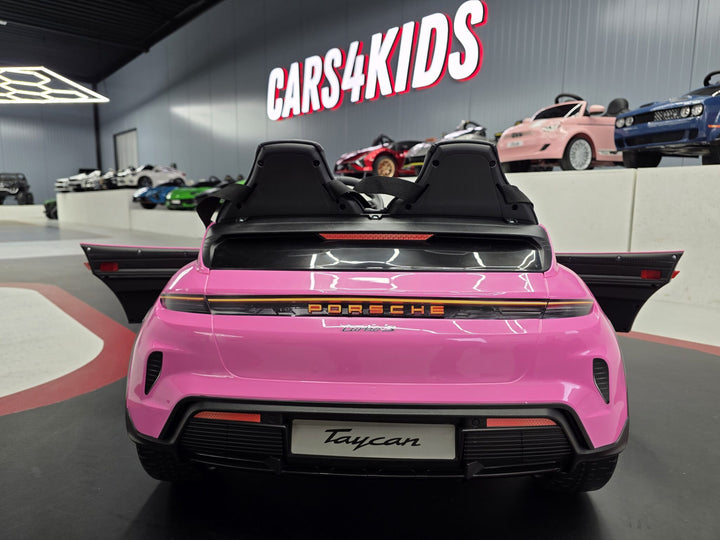 Kinderauto Porsche Taycan 2 personen 24 volt roze