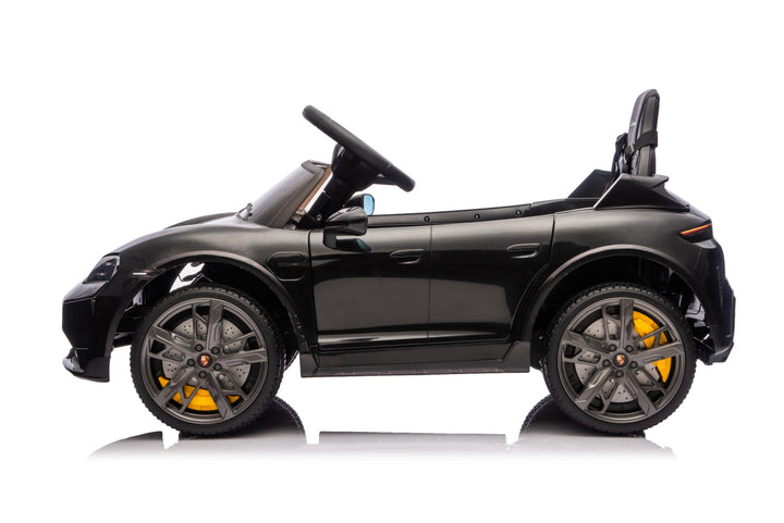 Kinderauto Porsche Taycan 1 persoon 12 volt zwart
