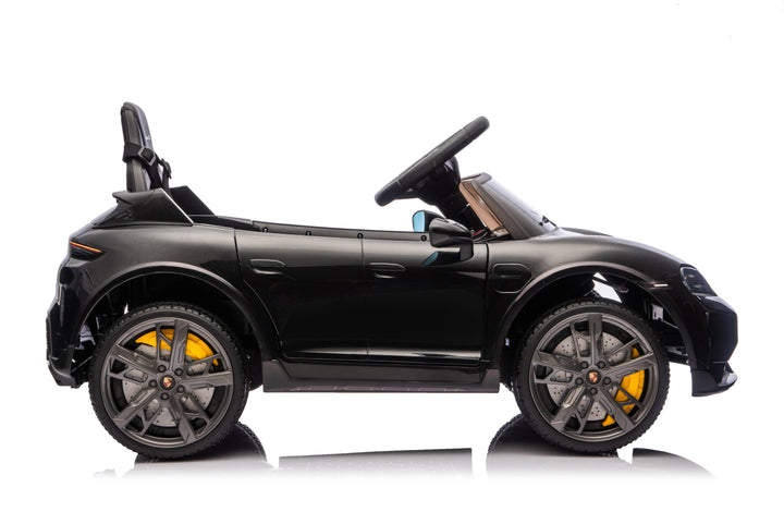 Kinderauto Porsche Taycan 1 persoon 12 volt zwart