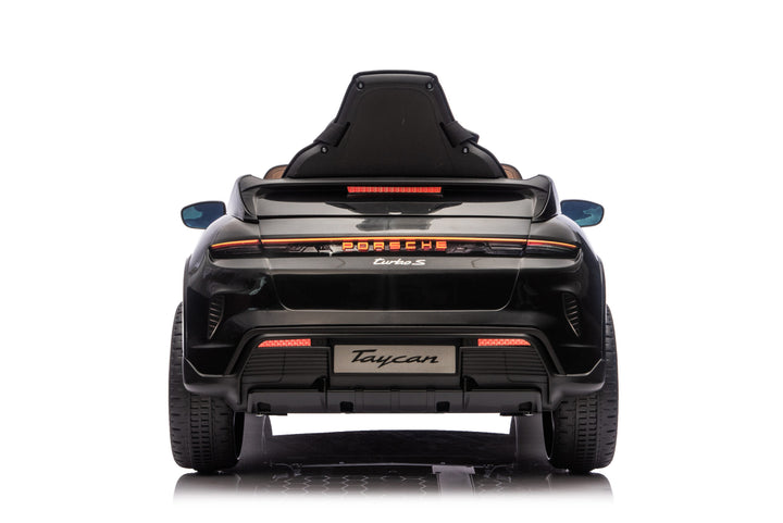 Kinderauto Porsche Taycan 1 persoon 12 volt zwart