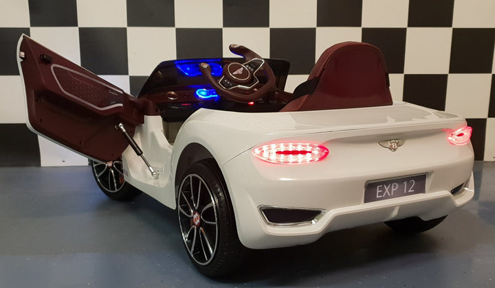 Kinderauto Bentley EXP 12 volt met afstandsbediening wit