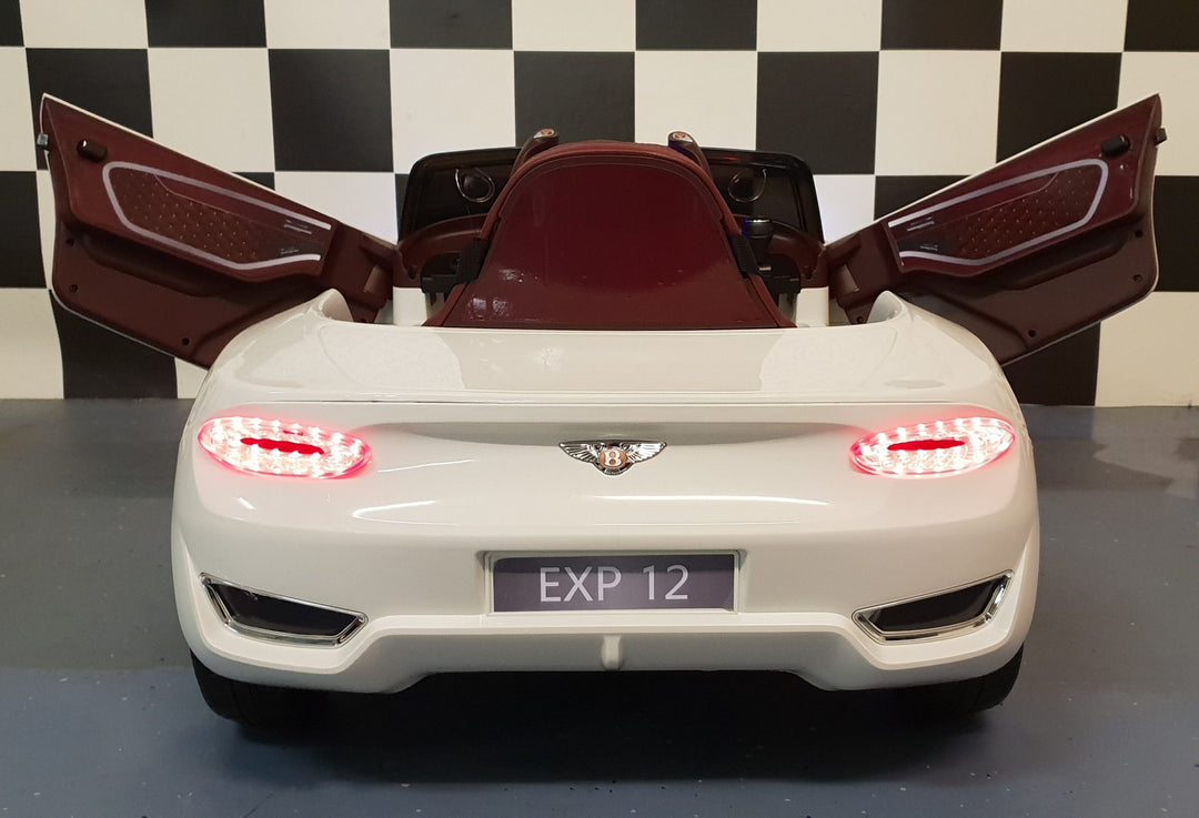 Kinderauto Bentley EXP 12 volt met afstandsbediening wit