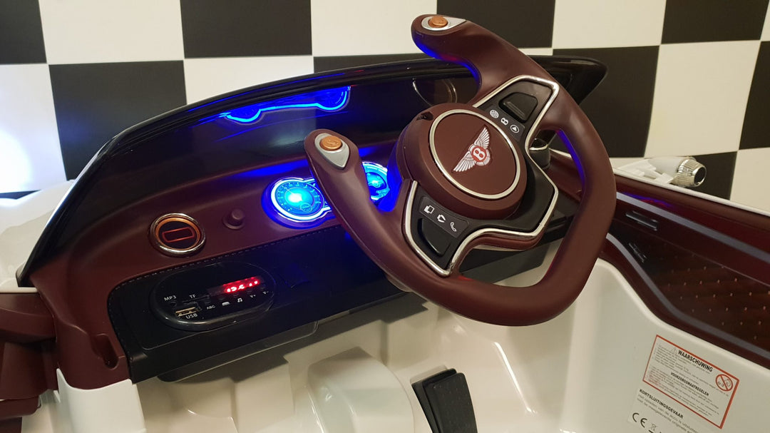 Kinderauto Bentley EXP 12 volt met afstandsbediening wit