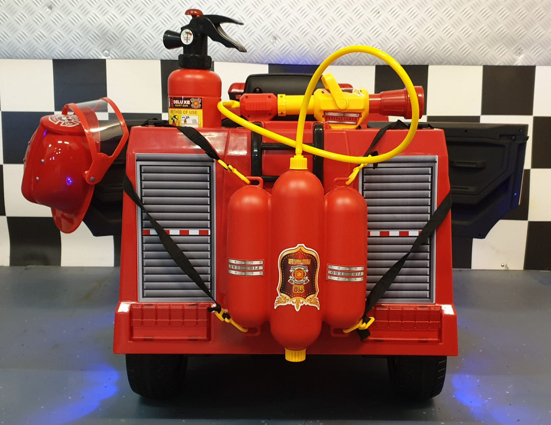 Elektrische kinderauto brandweerwagen 12 volt met afstandsbediening