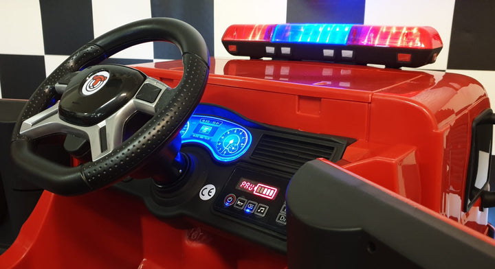 Elektrische kinderauto brandweerwagen 12 volt met afstandsbediening