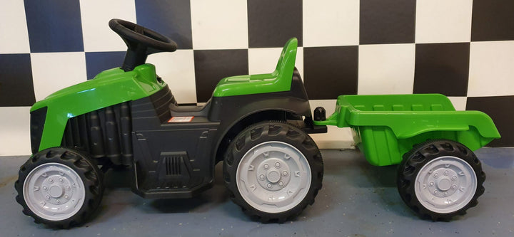 Groene elektrische kindertractor 6 volt