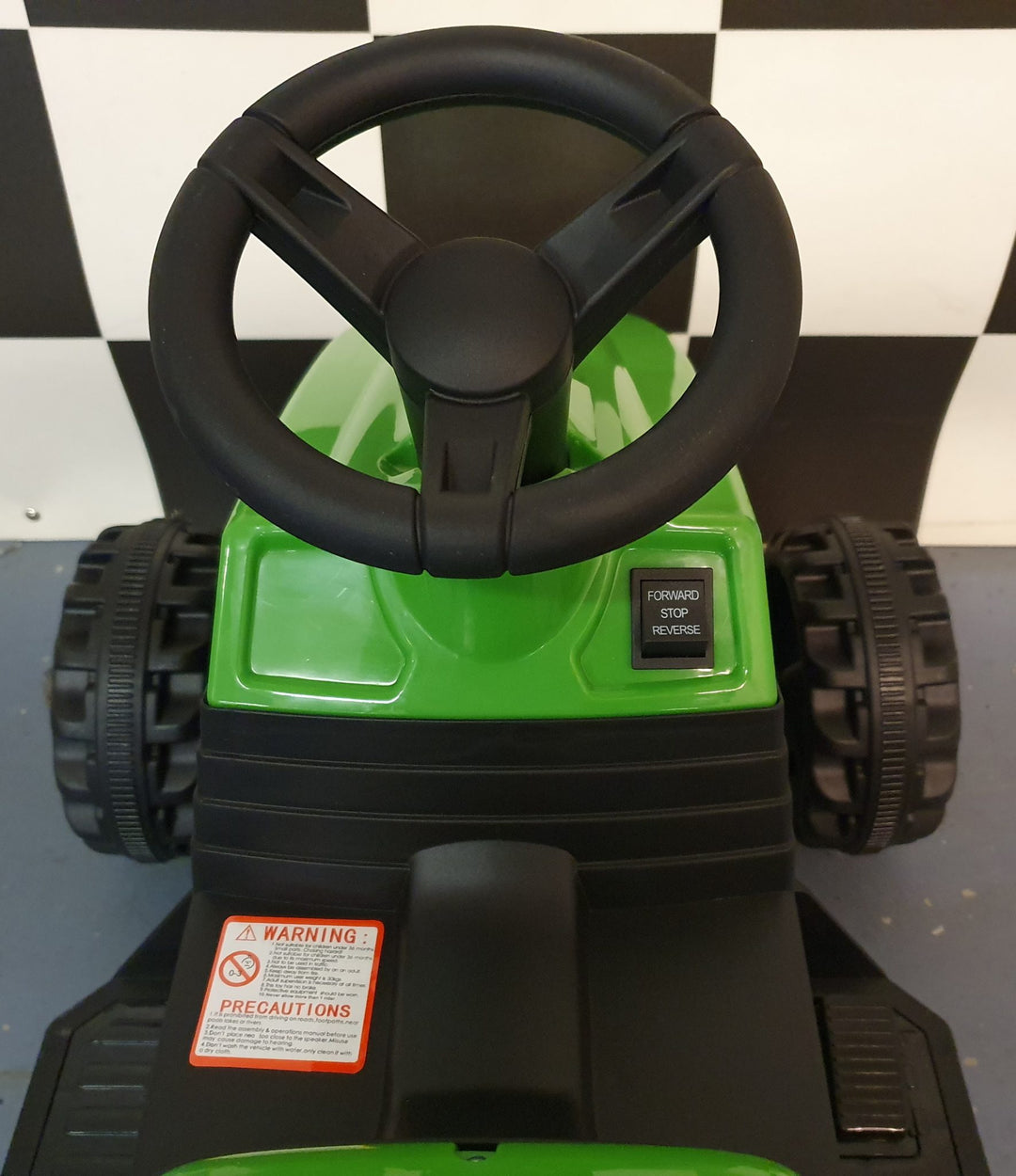 Groene elektrische kindertractor 6 volt