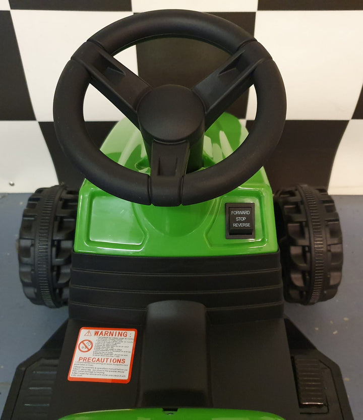Groene elektrische kindertractor 6 volt