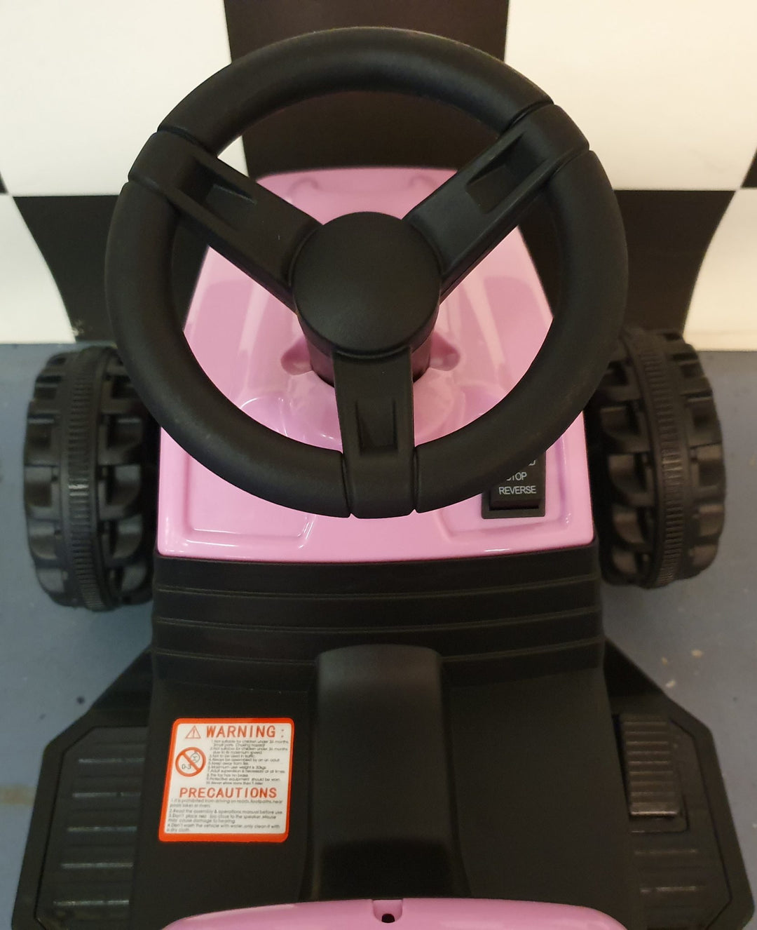 Elektrische kindertractor roze 6 volt
