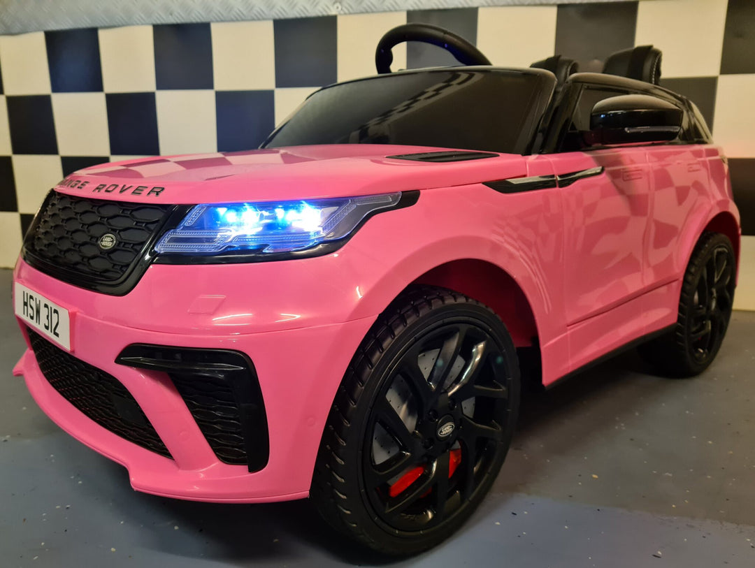 Range Rover Velar 12V 2.4G RC roze kinderauto op accu