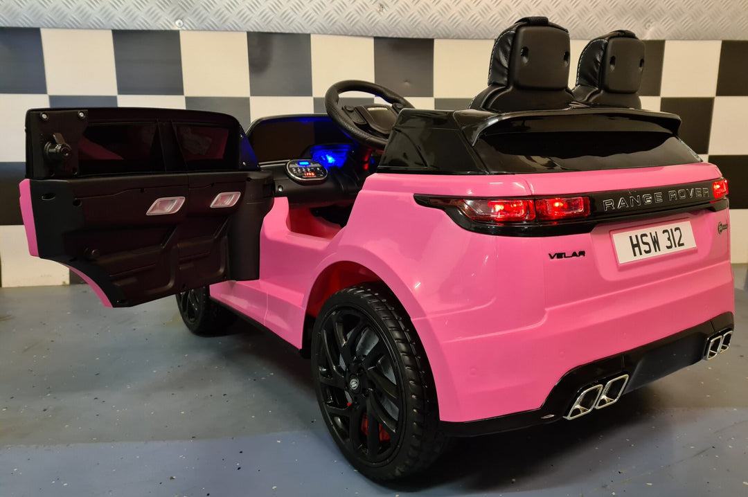 Range Rover Velar 12V 2.4G RC roze kinderauto op accu