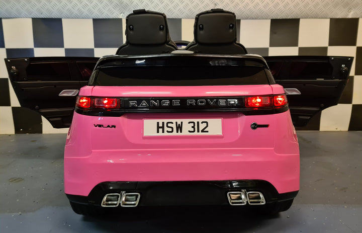 Range Rover Velar 12V 2.4G RC roze kinderauto op accu