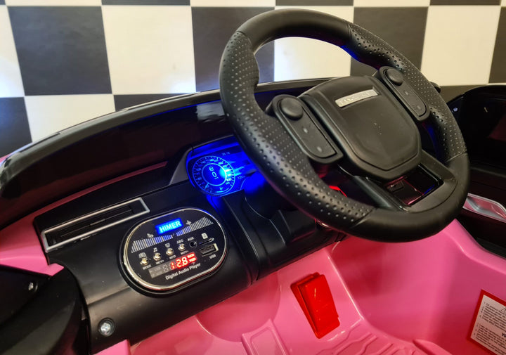 Range Rover Velar 12V 2.4G RC roze kinderauto op accu