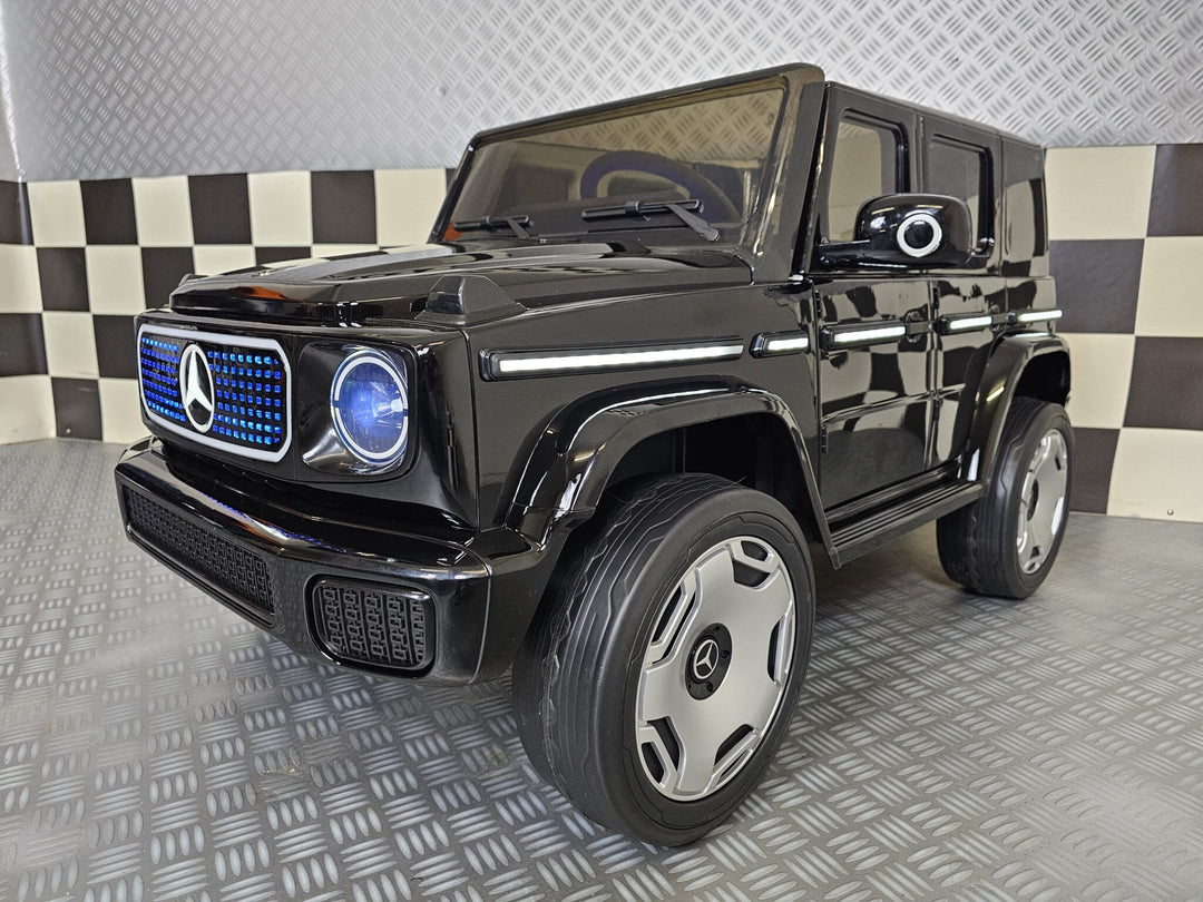 Kinderauto Mercedes EQG zwart 12 volt