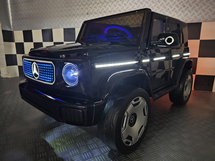 Kinderauto Mercedes EQG zwart 12 volt