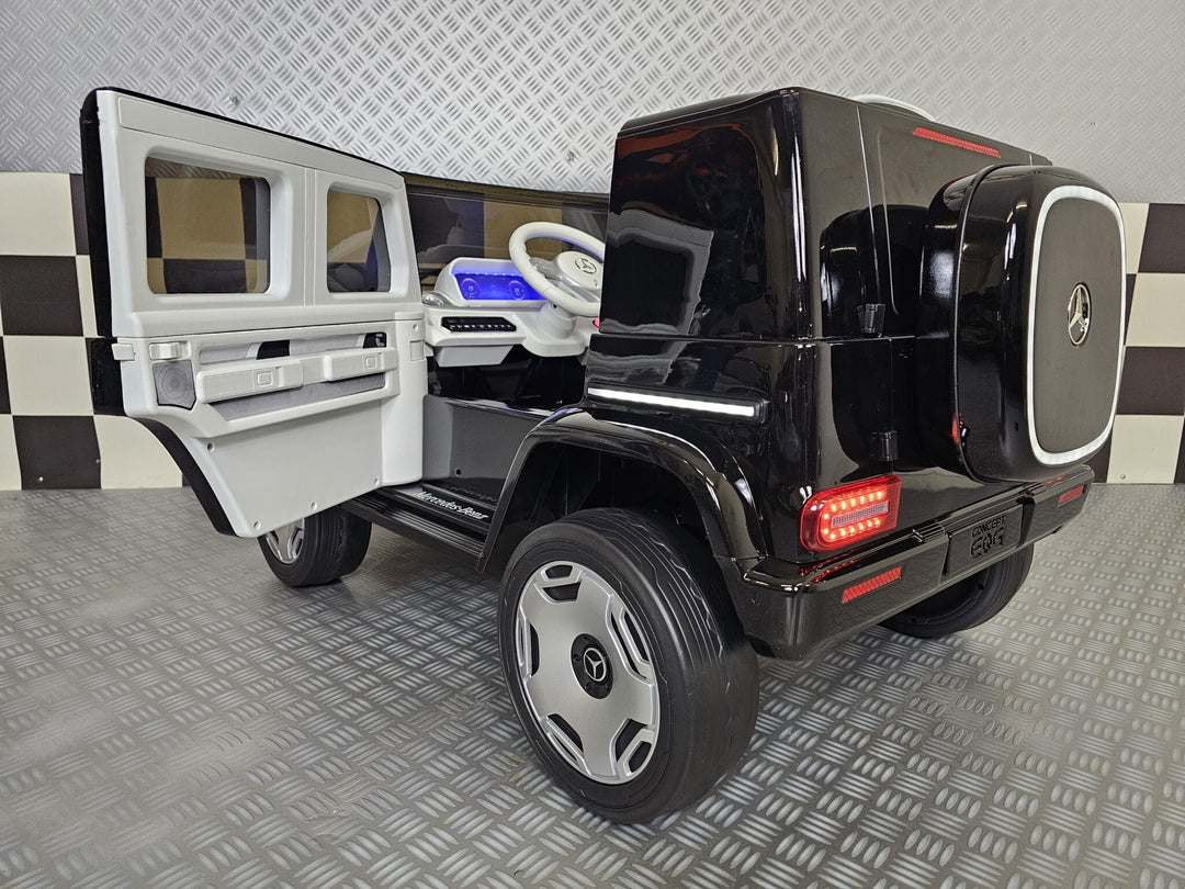 Kinderauto Mercedes EQG zwart 12 volt