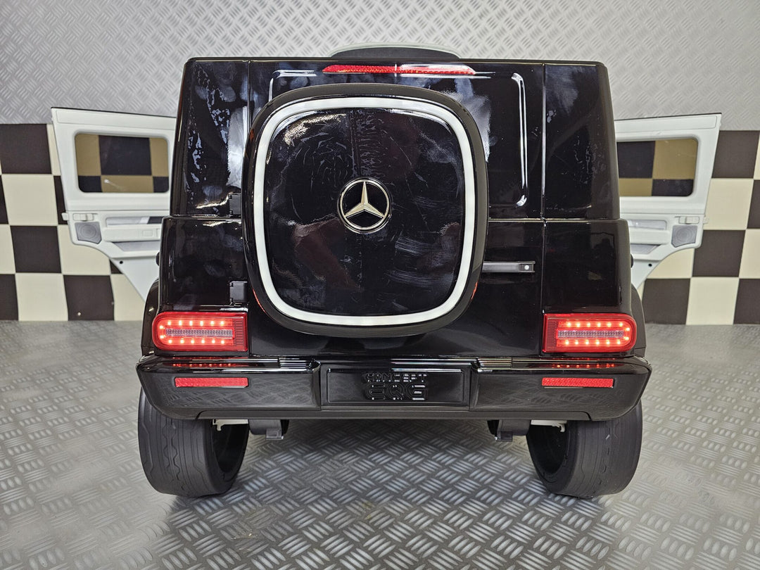Kinderauto Mercedes EQG zwart 12 volt