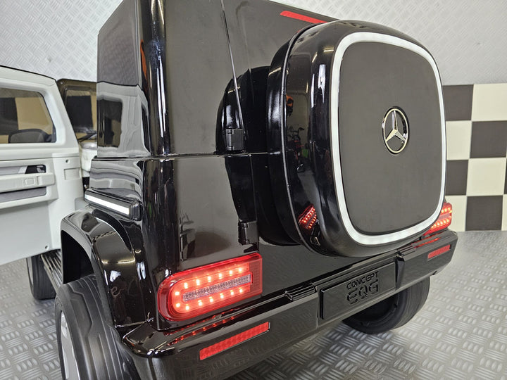 Kinderauto Mercedes EQG zwart 12 volt