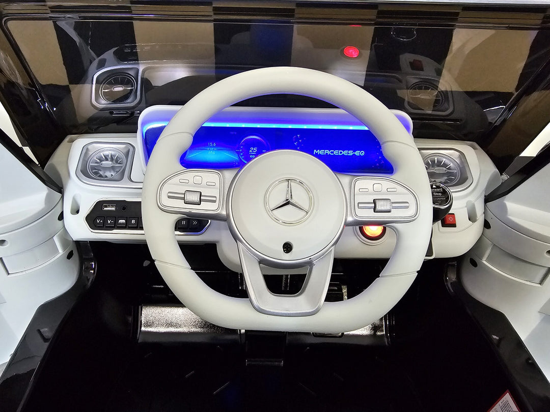 Kinderauto Mercedes EQG zwart 12 volt