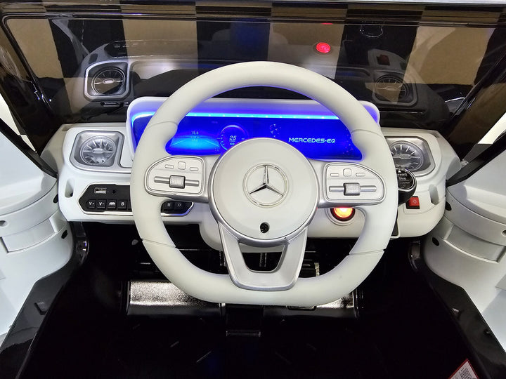 Kinderauto Mercedes EQG zwart 12 volt