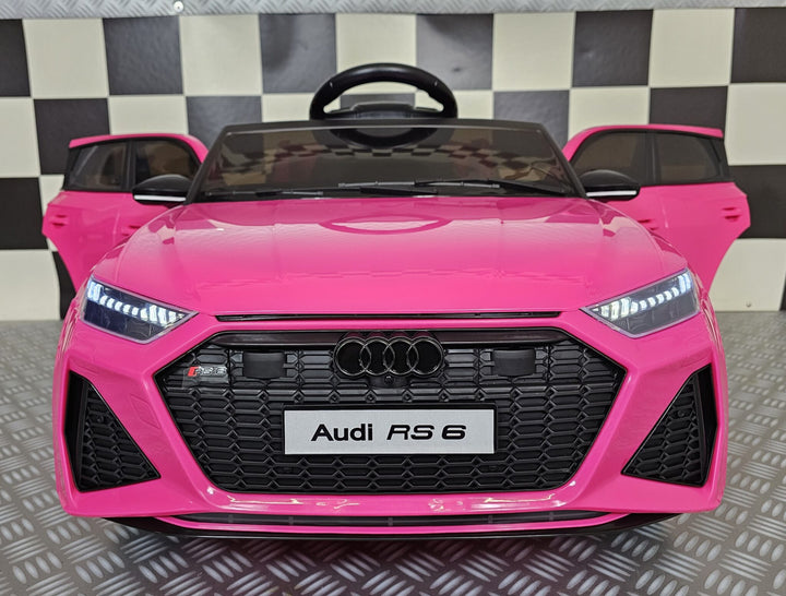Accu kinderauto Audi RS6 12 volt roze
