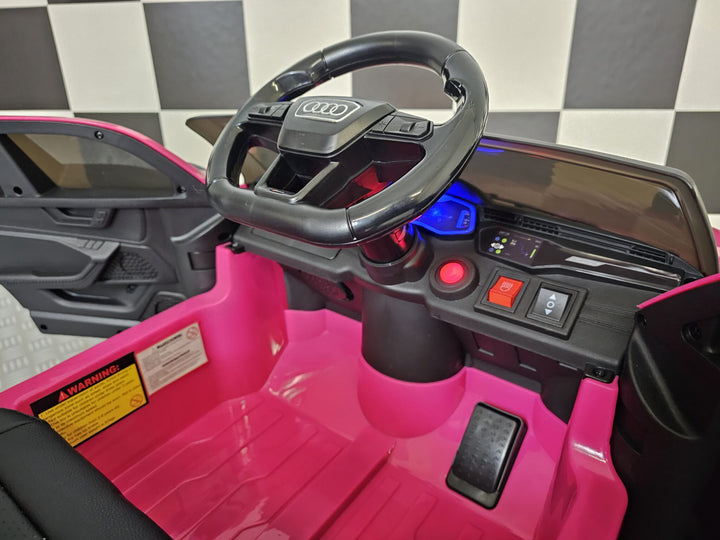 Accu kinderauto Audi RS6 12 volt roze