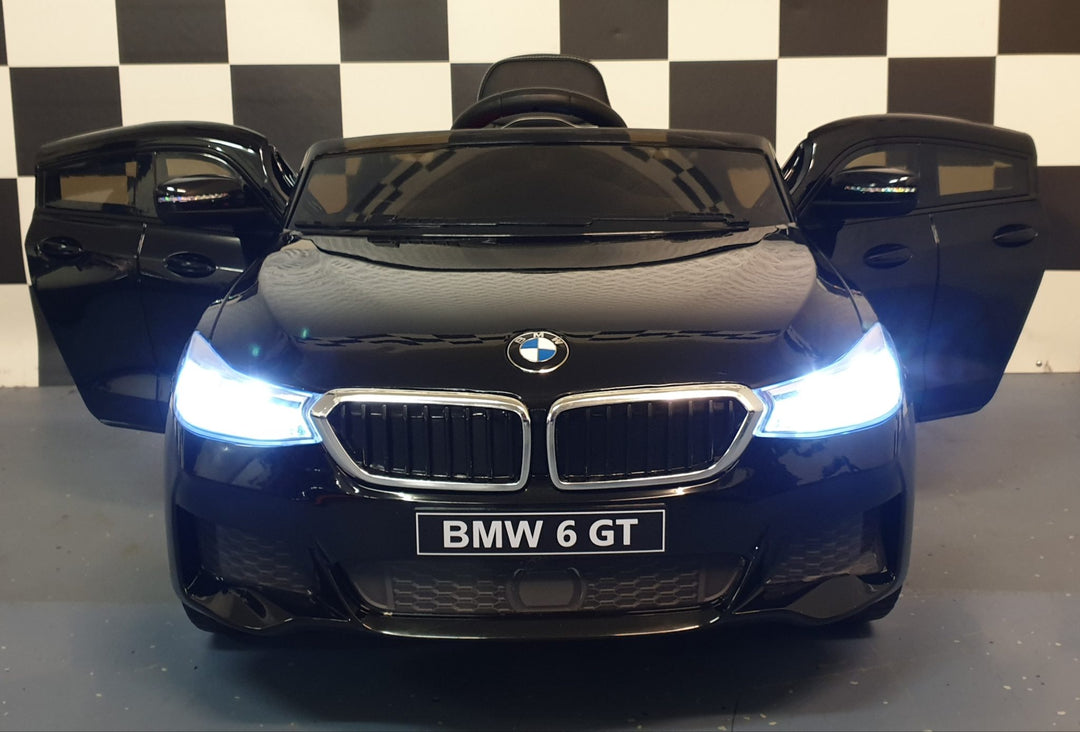 Kinderauto BMW GT 12V, zwart gelakt