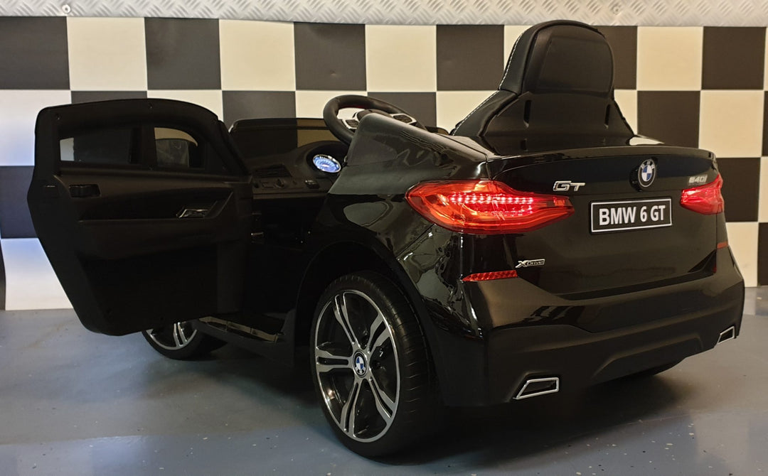 Kinderauto BMW GT 12V, zwart gelakt