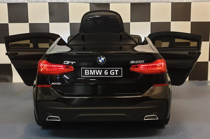 Kinderauto BMW GT 12V, zwart gelakt