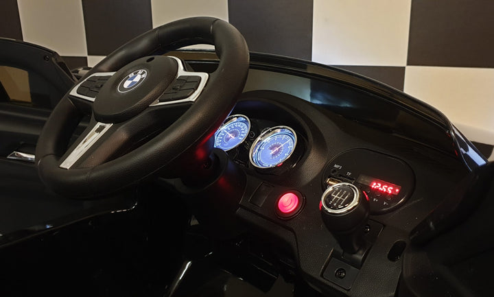 Kinderauto BMW GT 12V, zwart gelakt