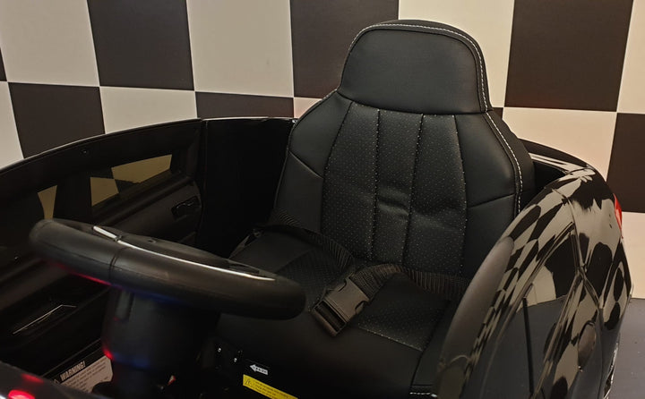 Kinderauto BMW GT 12V, zwart gelakt