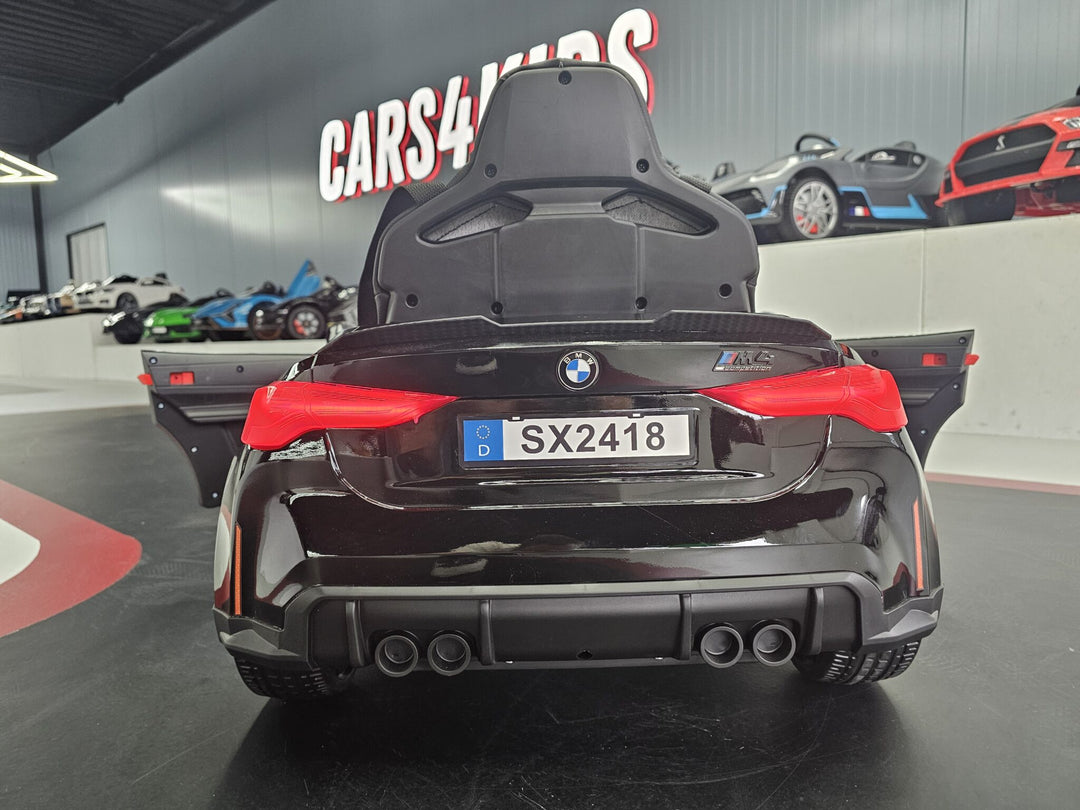 Elektrische kinderauto BMW M4 12 volt metallic zwart