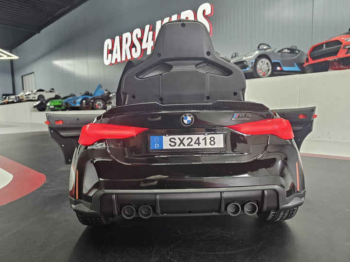Elektrische kinderauto BMW M4 12 volt metallic zwart