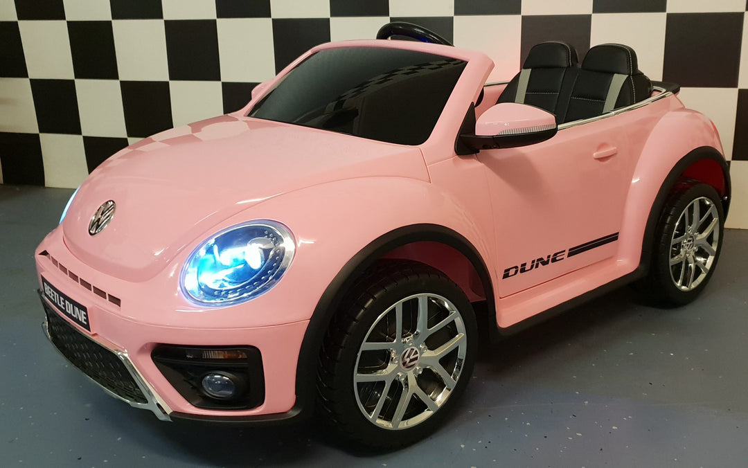 VW Kever elektrische kinderauto 12 volt roze