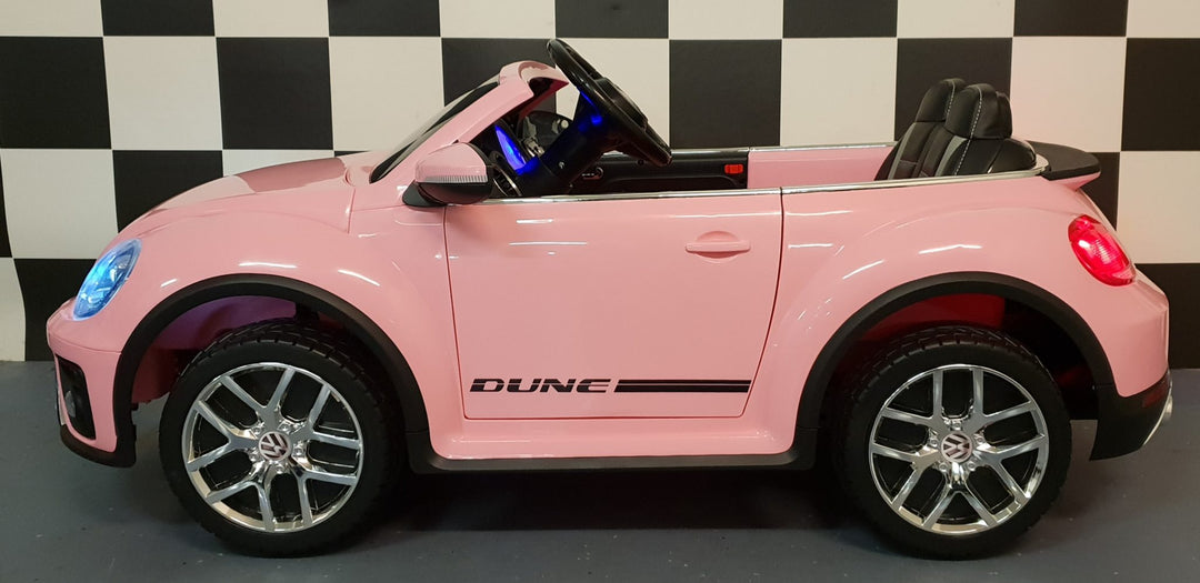 VW Kever elektrische kinderauto 12 volt roze