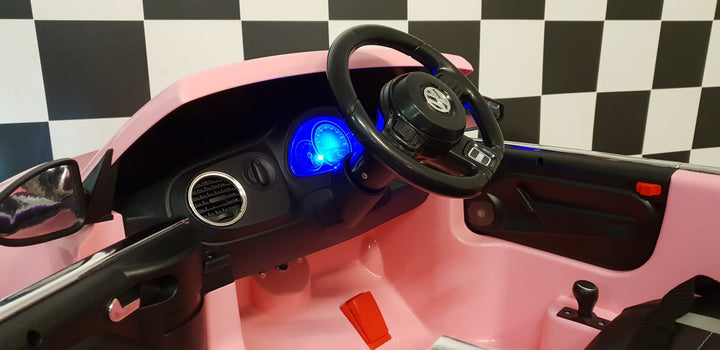 VW Kever elektrische kinderauto 12 volt roze