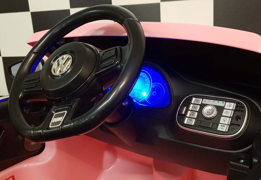 VW Kever elektrische kinderauto 12 volt roze