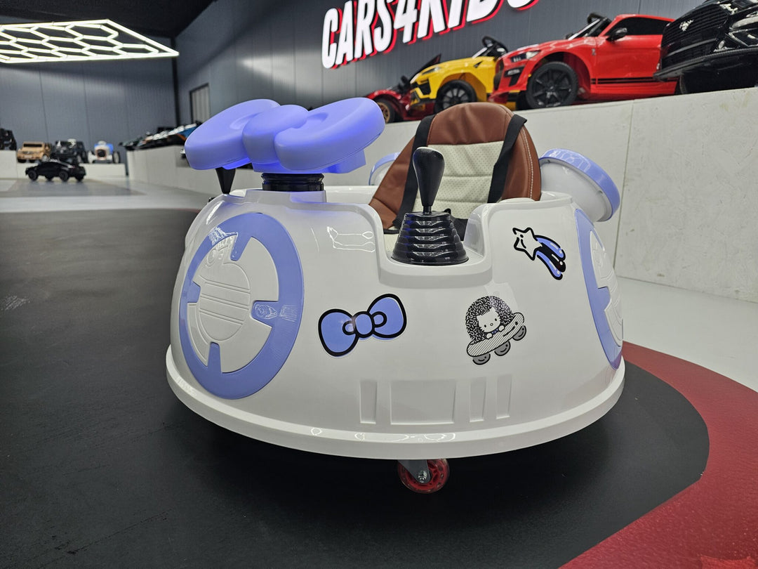 Hello Kitty botsauto 6 volt wit