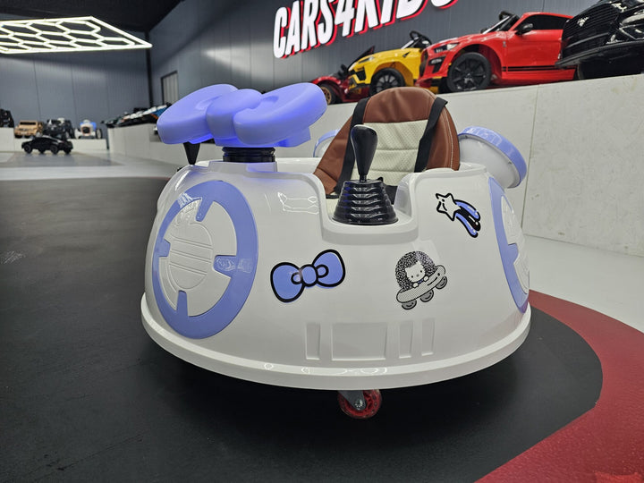 Hello Kitty botsauto 6 volt wit