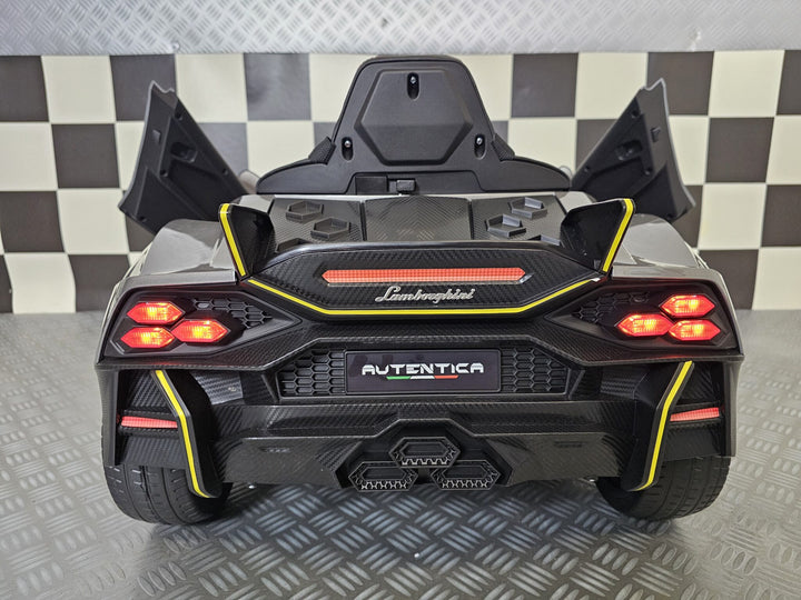 Elektrische kinderauto Lamborghini Auténtica 12 volt metallic grijs