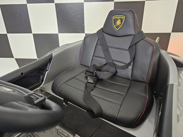 Elektrische kinderauto Lamborghini Auténtica 12 volt metallic grijs