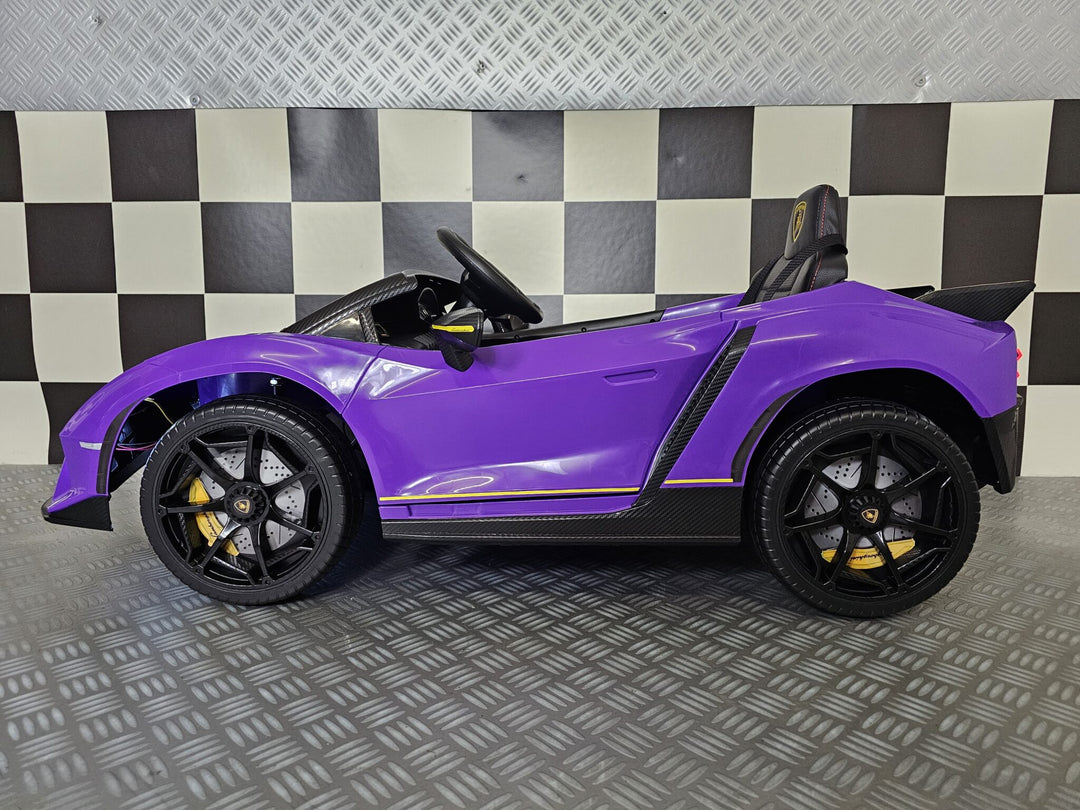 Kinderauto Lamborghini Auténtica paars 12 volt
