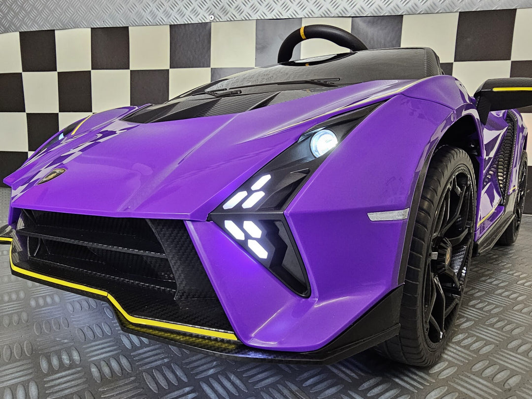 Kinderauto Lamborghini Auténtica paars 12 volt