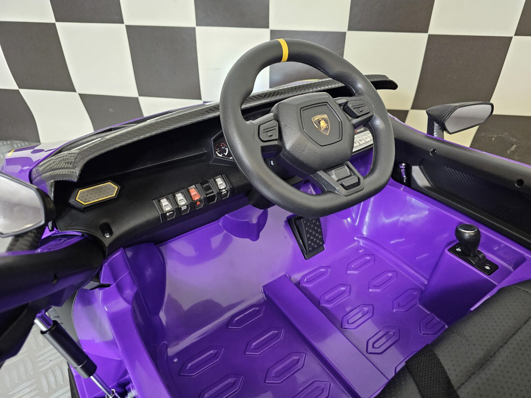 Kinderauto Lamborghini Auténtica paars 12 volt