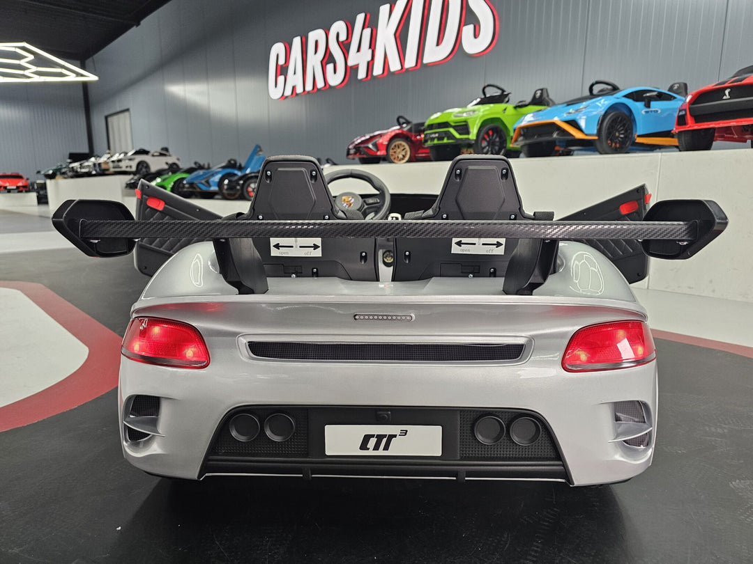 Kinderauto Porsche RUF 24 volt metallic zilver